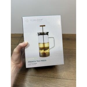 TEABLOOM PEKOE Press with Copper Pull Handle and Stainless Steel Filter
